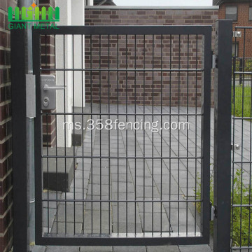 PVC bersalut Galvanized Gate Gate Single Gate dikimpal